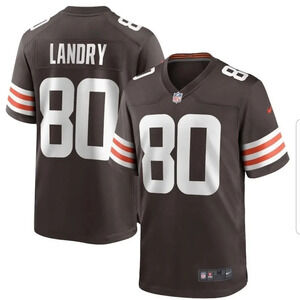 Men's Cleveland Browns Jarvis Landry Nike Brown Game Player Jersey Size 2XL